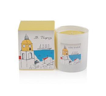 Cote D'Azur Candle | St. Tropez II Candles Zodax  Paper Skyscraper Gift Shop Charlotte