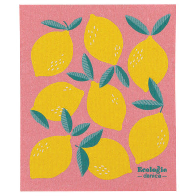 Lemon Swedish Sponge Cloth Dishcloths Danica Studio (Now Designs)  Paper Skyscraper Gift Shop Charlotte