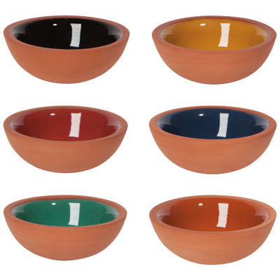 Kaleidoscope Terracotta Pinch Bowls | Set of 6  Danica Studio (Now Designs)  Paper Skyscraper Gift Shop Charlotte