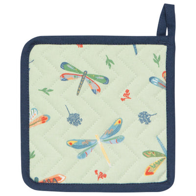Dragonfly Cotton Quilted Pot Holder  Danica Studio (NOW Designs)  Paper Skyscraper Gift Shop Charlotte