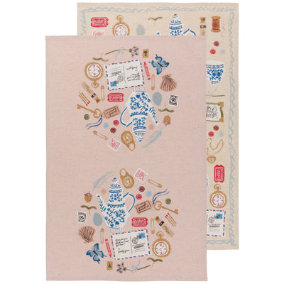 Finders Keepers Printed Dishtowel | Set of 2 Dish Towels Danica Studio (Now Designs)  Paper Skyscraper Gift Shop Charlotte