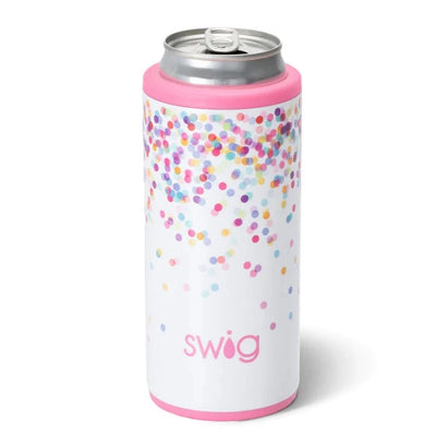 Skinny Can Cooler | Confetti Drinkware Swig  Paper Skyscraper Gift Shop Charlotte