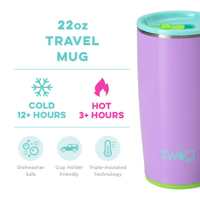 Ultra Violet 22oz Travel Mug Drinkware Swig  Paper Skyscraper Gift Shop Charlotte