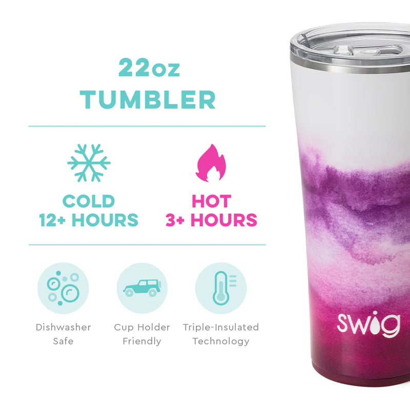 22oz Tumbler | Amethyst Drinkware Swig  Paper Skyscraper Gift Shop Charlotte
