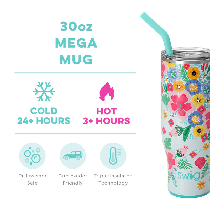 30 Oz | Island Bloom Mega Mug Drinkware Swig  Paper Skyscraper Gift Shop Charlotte
