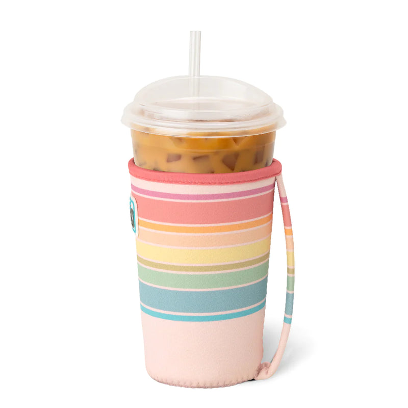 22oz | Good Vibrations Iced Cup Coolie Drinkware Swig  Paper Skyscraper Gift Shop Charlotte