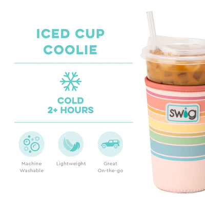 22oz | Good Vibrations Iced Cup Coolie Drinkware Swig  Paper Skyscraper Gift Shop Charlotte