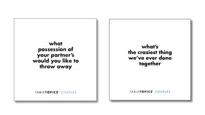 TableTopics: Couples | Conversation Starter Game Games - Adults TableTopics Paper Skyscraper Gift Shop Charlotte