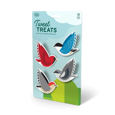 Tweet Treats - Bird Bag Clips - 4 Kitchen Fred & Friends  Paper Skyscraper Gift Shop Charlotte