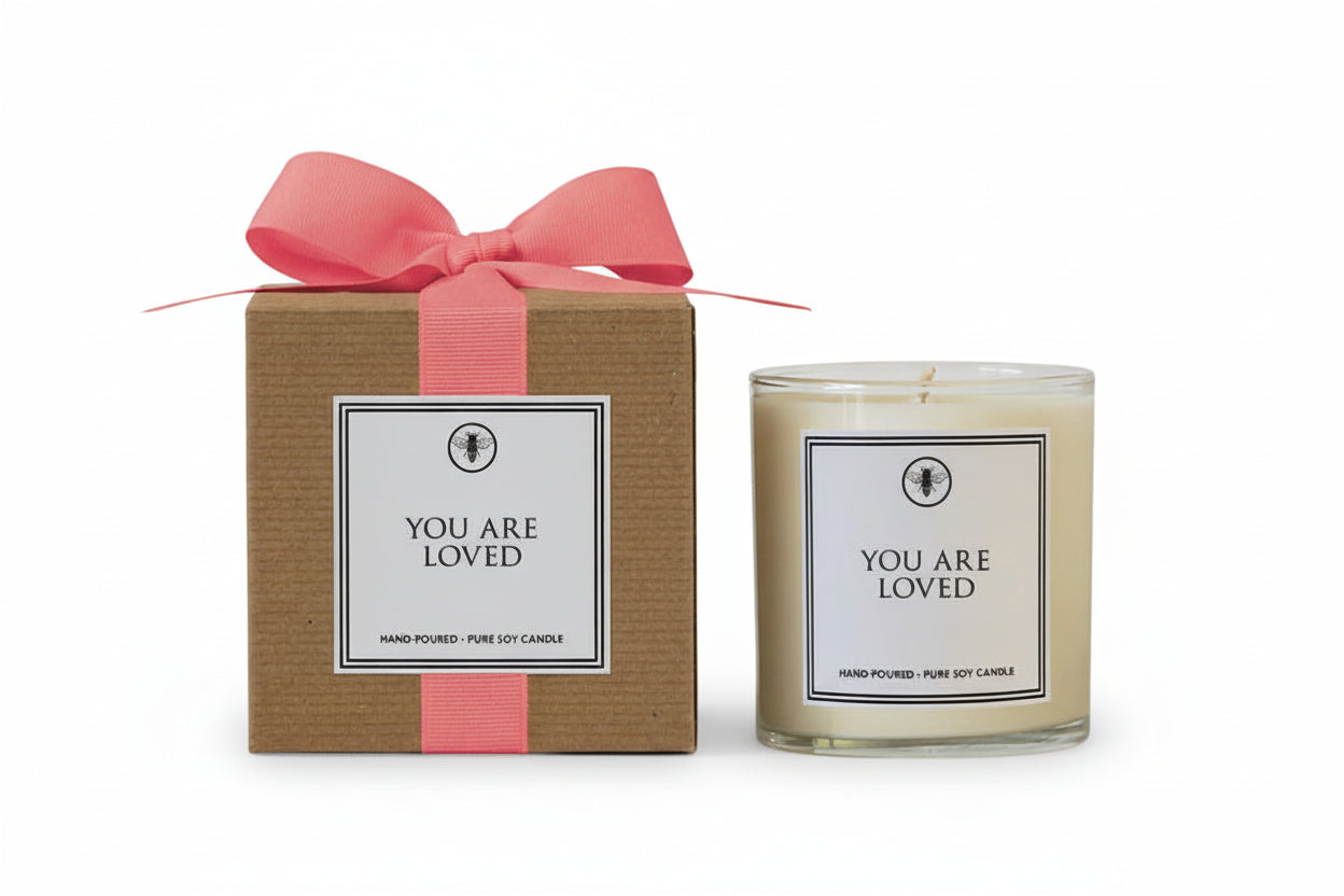 You Are Loved Soy Candle Candles Ella B Paper Skyscraper Gift Shop Charlotte