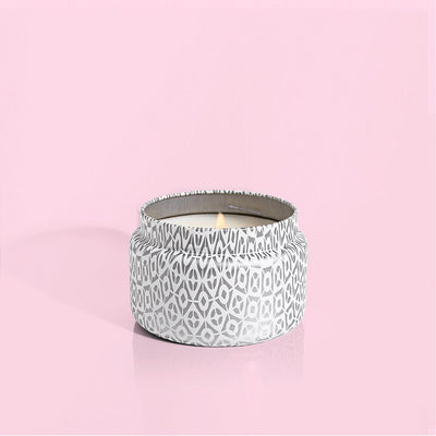 Volcano White Signature Printed Travel Tin Candle 8.5oz Candles DPM Fragrance  Paper Skyscraper Gift Shop Charlotte