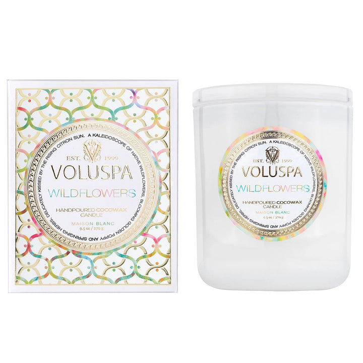 Wildflowers Classic | Voluspa Candle Candles Voluspa Paper Skyscraper Gift Shop Charlotte