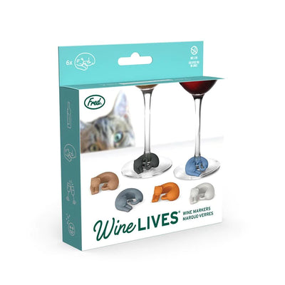 Wine Lives Drink Markers Drinkware Fred & Friends  Paper Skyscraper Gift Shop Charlotte