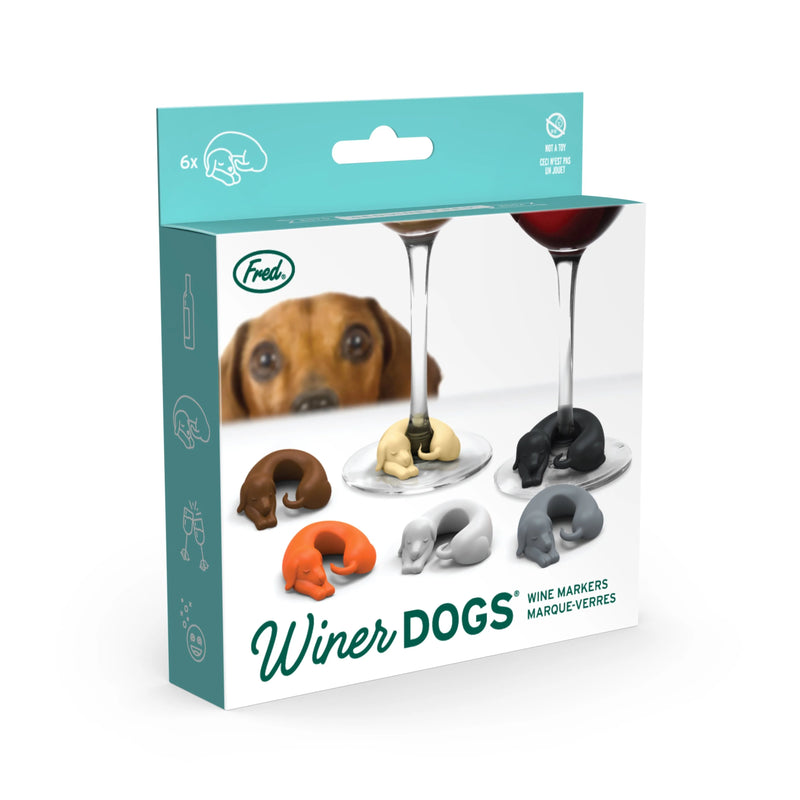 Winer Dogs Drink Markers Drinkware Fred & Friends  Paper Skyscraper Gift Shop Charlotte