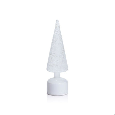 LED Rotating Tree | White Sugar Bead | 11.75" Home & Garden Zodax Paper Skyscraper Gift Shop Charlotte