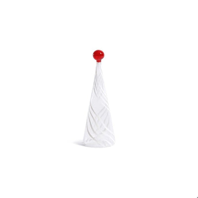 Glass Tree with White Swirl Design | 6" Home & Garden Zodax Paper Skyscraper Gift Shop Charlotte