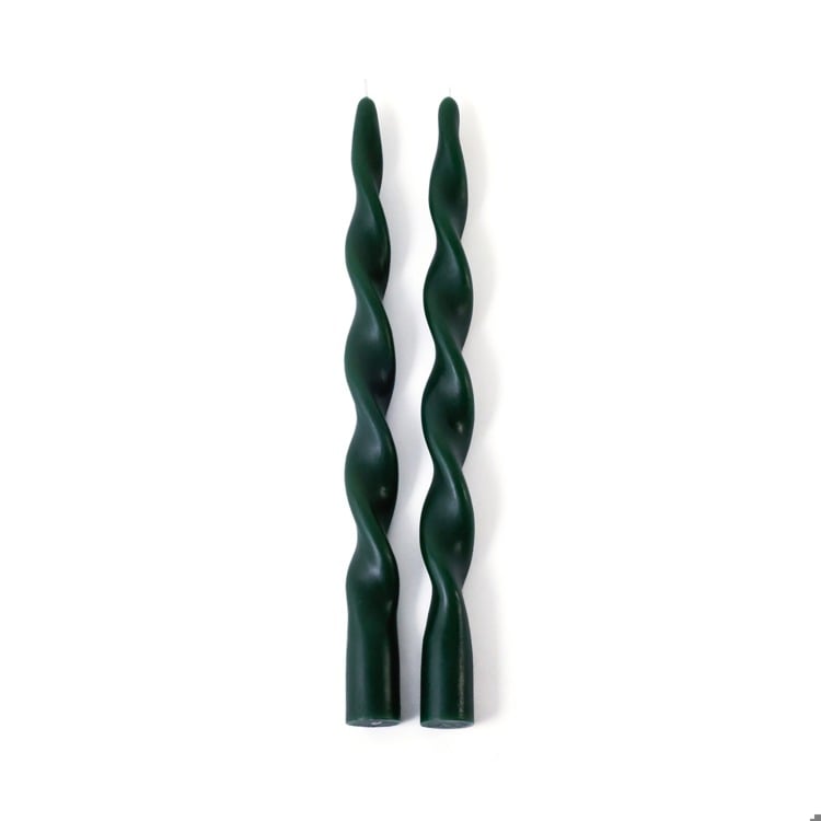 Lumire re Twist Formal Candle Pair| 12" | Alpine Home & Garden Zodax Paper Skyscraper Gift Shop Charlotte
