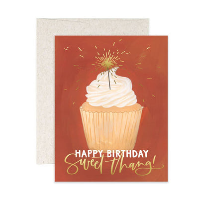 Cupcake Birthday Greeting Card  1canoe2 | One Canoe Two Paper Co.  Paper Skyscraper Gift Shop Charlotte