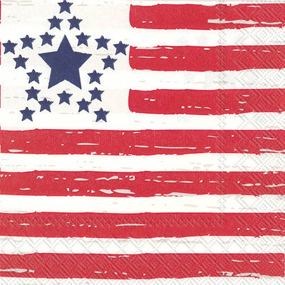 Paper Lunch Napkins 40 Count Distressed Flag 4th of July 4th of July Boston International  Paper Skyscraper Gift Shop Charlotte