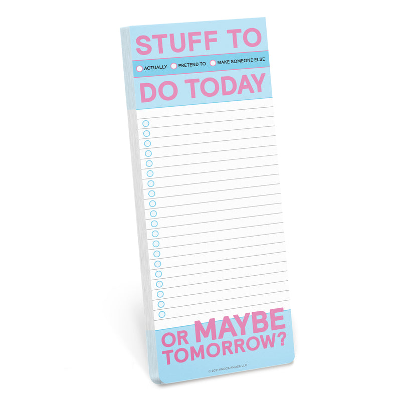 Stuff To Do Today Pad
