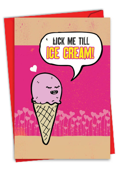 Valentine's Day Card - Ice Cream