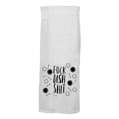 F*ck Dish Shit Dish Towel Dish Towels Twisted Wares  Paper Skyscraper Gift Shop Charlotte