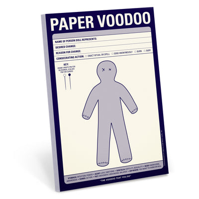 Paper Voodoo Pad Notepads Knock Knock  Paper Skyscraper Gift Shop Charlotte