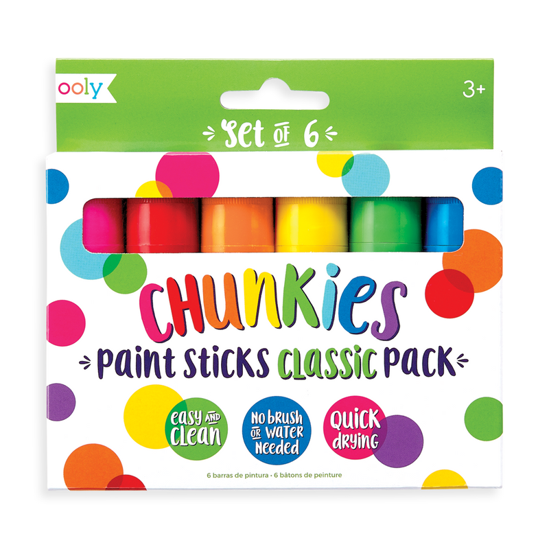 Chunkies Paint Sticks - Set of 6 Art Supplies OOLY  Paper Skyscraper Gift Shop Charlotte