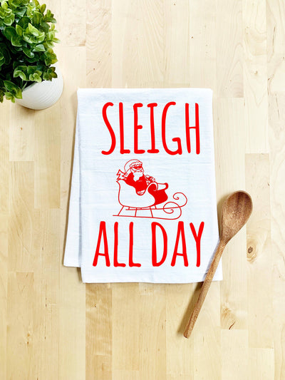 Dish Towel | Sleigh All Day Holiday Moonlight Makers  Paper Skyscraper Gift Shop Charlotte