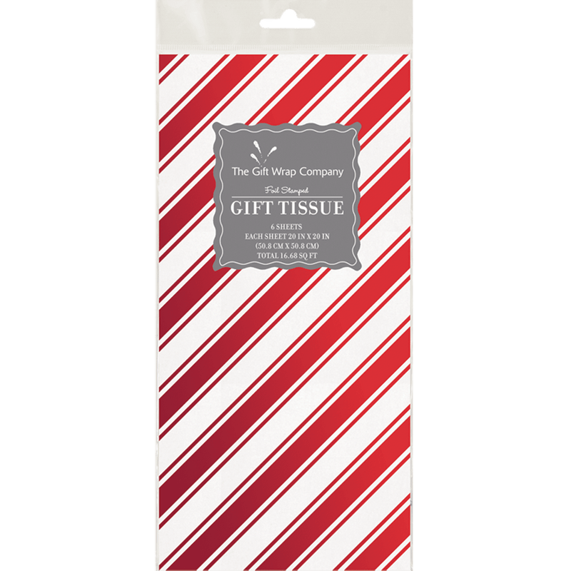 Buy your Xmas Tissue Foil Candy Cane at PaperSkyscraper.com