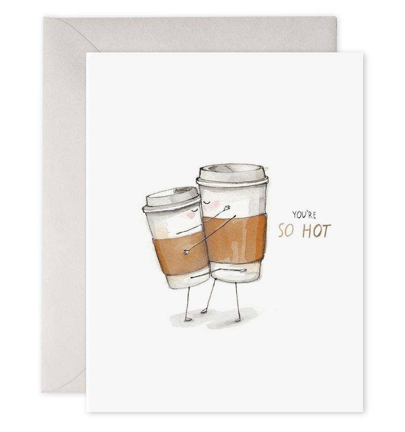 So Hot Card | Coffee Anniversary Love Greeting Card: 4.25 X 5.5 INCHES