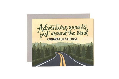 Adventure Road | Congratulations Card Cards 1canoe2 | One Canoe Two Paper Co.  Paper Skyscraper Gift Shop Charlotte