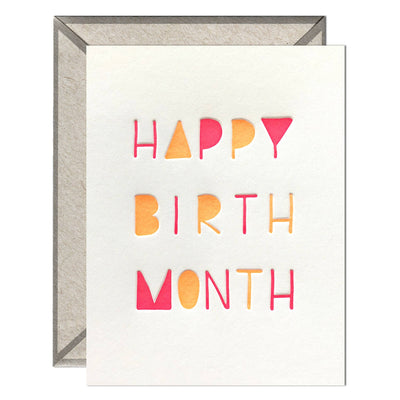 Happy Birth Month | Birthday Card Cards INK MEETS PAPER  Paper Skyscraper Gift Shop Charlotte