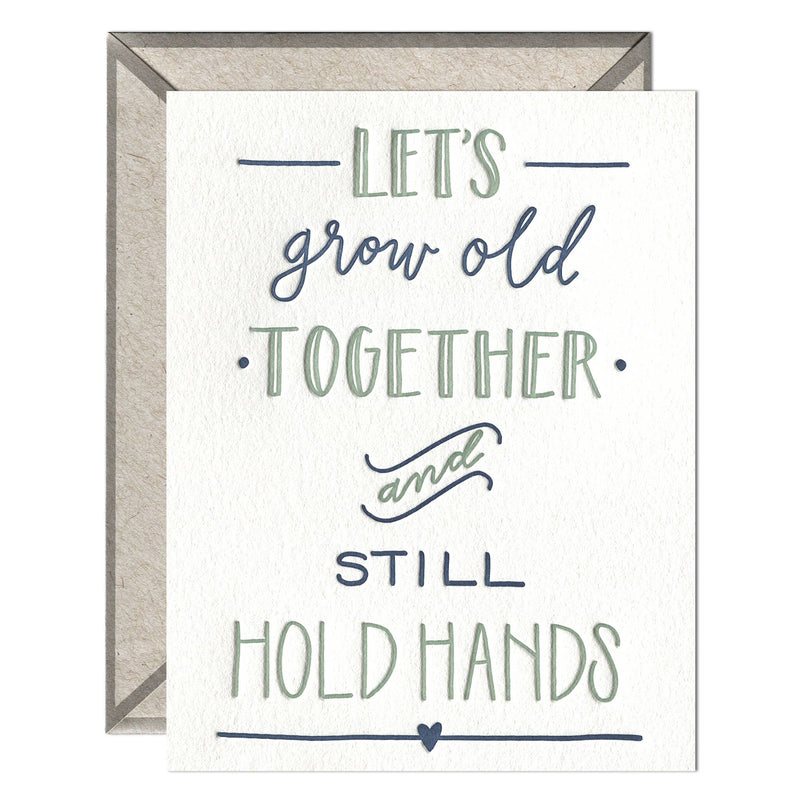 Still Hold Hands | Anniversary Card Cards INK MEETS PAPER  Paper Skyscraper Gift Shop Charlotte