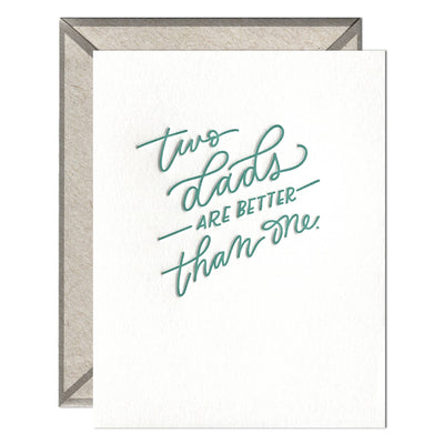 Two Dads | LGBTQ Card Cards INK MEETS PAPER  Paper Skyscraper Gift Shop Charlotte