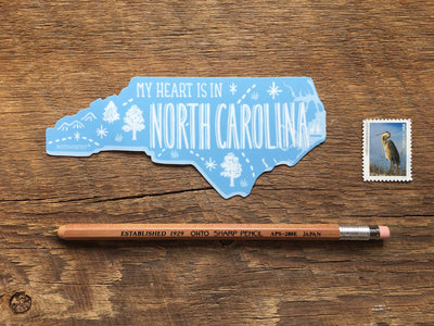 North Carolina Sticker Cards Noteworthy Paper & Press  Paper Skyscraper Gift Shop Charlotte
