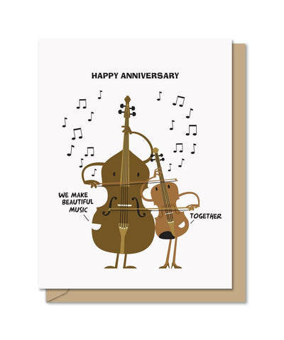 Beautiful Music (A2 Anniversary Greeting Card) Cards Maginating  Paper Skyscraper Gift Shop Charlotte