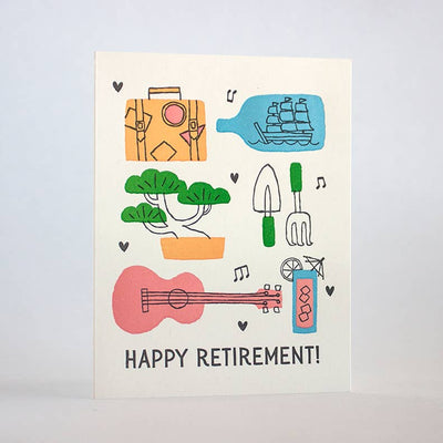 Happy Retirement! | Retirement Card Cards Fugu Fugu Press  Paper Skyscraper Gift Shop Charlotte