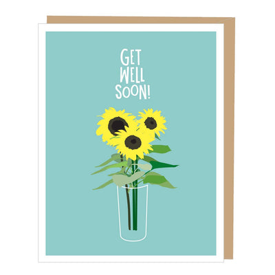 Sunflowers | Get Well Card Cards Apartment 2 Cards  Paper Skyscraper Gift Shop Charlotte