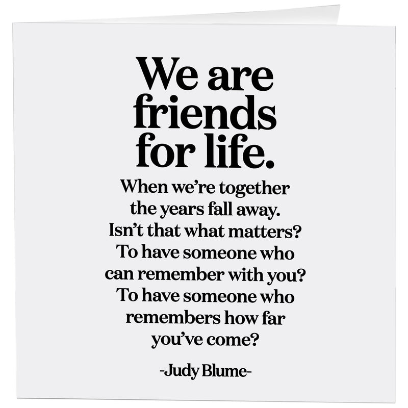Friends For Life Card Cards quotable cards  Paper Skyscraper Gift Shop Charlotte