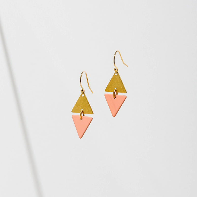 Alta Earrings: Pink