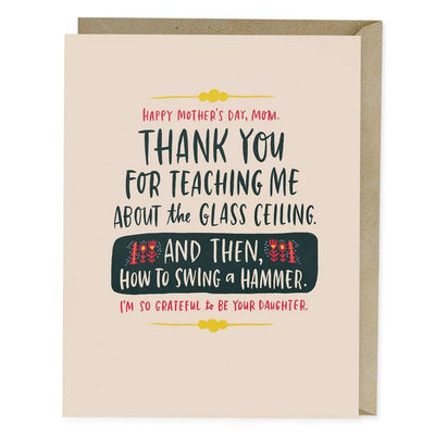 Glass Ceiling Mother's Day Card Cards Em & Friends  Paper Skyscraper Gift Shop Charlotte