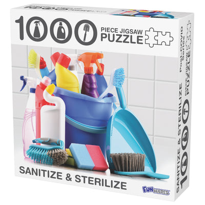 SALE Sanitize and Sterilize Puzzle Jigsaw Puzzles Barbuzzo & Funwares  Paper Skyscraper Gift Shop Charlotte