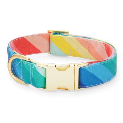 Over the Rainbow Dog Collar: Large  The Foggy Dog  Paper Skyscraper Gift Shop Charlotte