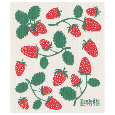 Strawberries Swedish Sponge Cloth Dishcloths Danica Studio (Now Designs)  Paper Skyscraper Gift Shop Charlotte