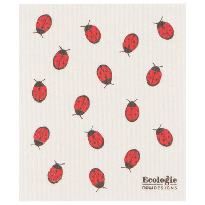 Fly Away Ladybugs Swedish Dishcloth Dishcloths Danica Studio (Now Designs)  Paper Skyscraper Gift Shop Charlotte