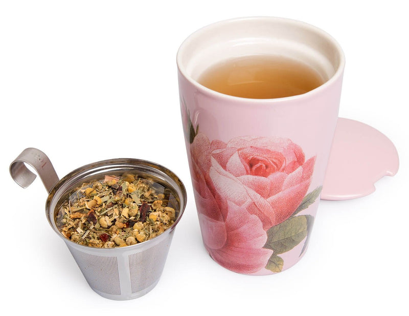 Kati Tea Cup with Infuser Jardin Tea Cups Tea Forte  Paper Skyscraper Gift Shop Charlotte
