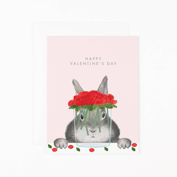 Bunny with Roses Card Cards Dear Hancock  Paper Skyscraper Gift Shop Charlotte