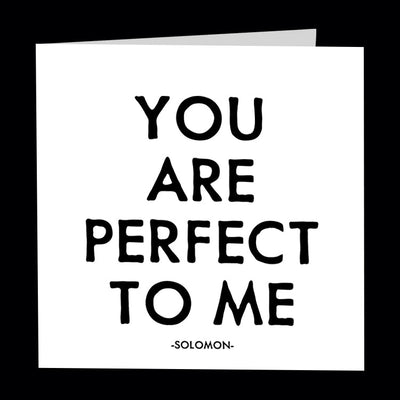 "you are perfect to me" card Cards Quotable Cards  Paper Skyscraper Gift Shop Charlotte