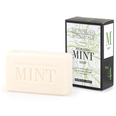 Morning Mint All Natural Bar Soap Soap Archipelago  Paper Skyscraper Gift Shop Charlotte